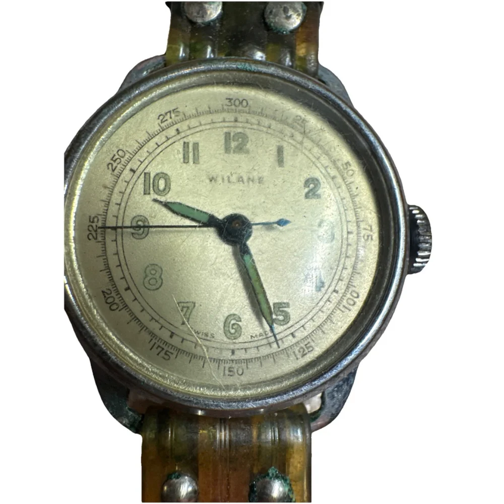 Vintage Wilane WW2 Military Watch swiss made. As Is